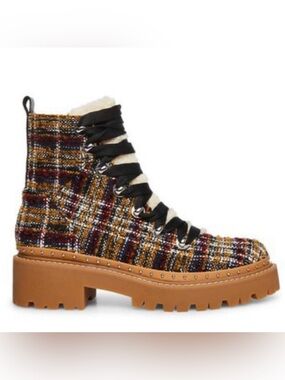 Steve Madden Rainier Plaid Boots NEW!